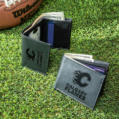 Calgary Flames, Bi-Fold and Tri-Fold Wallet Gift Set, Black - NHL Home