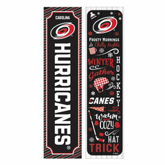 Carolina Hurricanes 46" Double Sided Leaner, Winter Seasonal - NHL Home