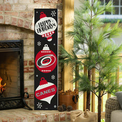 Carolina Hurricanes 47" Double Sided Leaner, Christmas - NHL Home