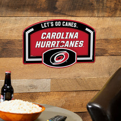 Carolina Hurricanes USA Embossed Steel Wall Sign, 11" x 17" - NHL Home