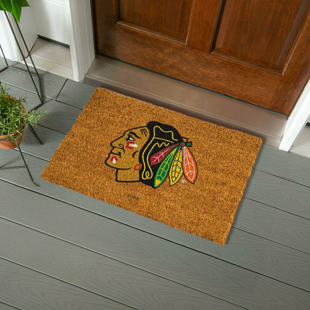 Coir Mat, 16"x28", Chicago Blackhawks - NHL