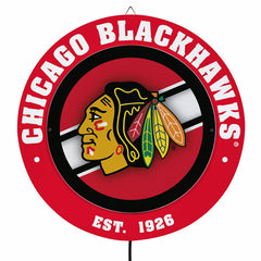 Chicago Blackhawks, Metal Lite, Round - NHL