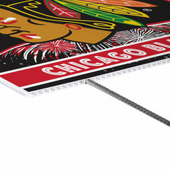 Chicago Blackhawks Yard Sign, Patriotic - NHL Home