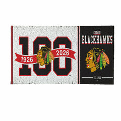 Chicago Blackhawks, 100 Anniversary Turf Mat, Color - NHL