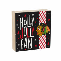 Chicago Blackhawks Block, Holiday, 6x6 - NHL Home