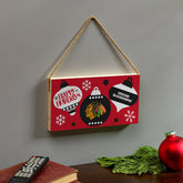 Chicago Blackhawks Holiday Wood Wall Sign, 6x11 - NHL Home
