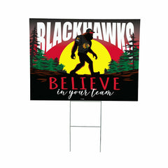 Chicago Blackhawks Yard Sign, Bigfoot - NHL Home