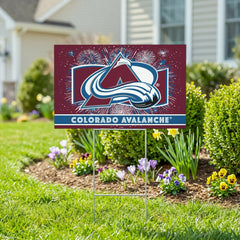 Colorado Avalanche Yard Sign, Patriotic - NHL Home