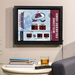 Bluetooth Scoreboard Wall Clock, Colorado Avalanche - NHL Home
