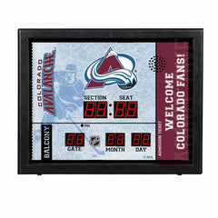 Bluetooth Scoreboard Wall Clock, Colorado Avalanche - NHL Home