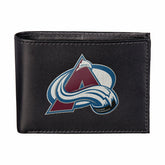 Colorado Avalanche Black Bi-Fold Embroidered Wallet w/ RFID Blocking - NHL Home