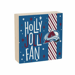 Colorado Avalanche Block, Holiday, 6x6 - NHL Home