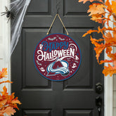 Colorado Avalanche Halloween Round Door Décor with Hanging Rope, 18x18 - NHL Home