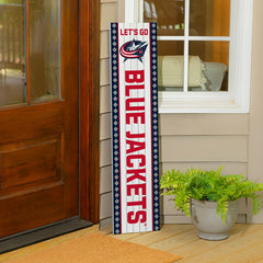 Columbus Blue Jackets 47" Double Sided Leaner, Christmas - NHL Home
