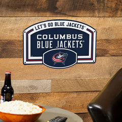 Columbus Blue Jackets USA Embossed Steel Wall Sign, 11" x 17" - NHL Home