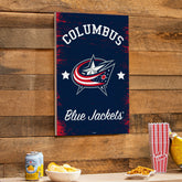 Columbus Blue Jackets Wood Wall Sign, 16x24 - NHL Home