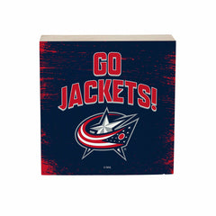 Columbus Blue Jackets Plock, Down Home Fans, 6x6 - NHL Home