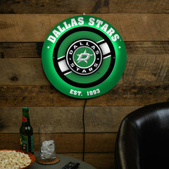 Dallas Stars, Metal Lite, Round - NHL