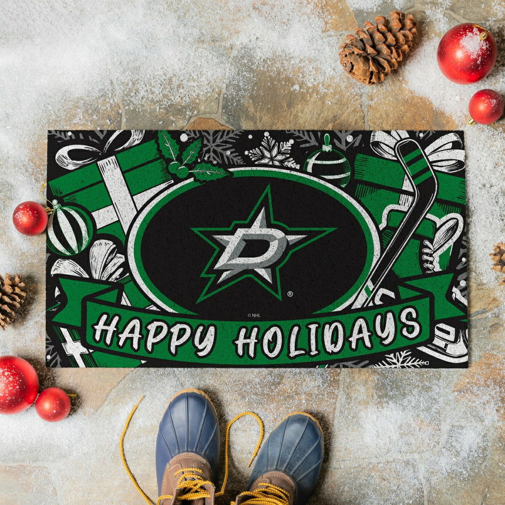 Dallas Stars Holiday PVC Mat, 28"x16" - NHL
