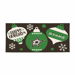Dallas Stars Holiday Flocked Coir Sassafras Switch Mat, 22"x10" - NHL