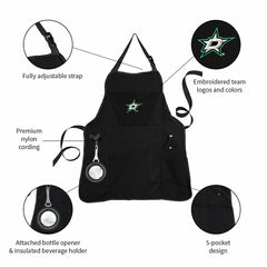 Grill Apron, Black, Dallas Stars - NHL Home