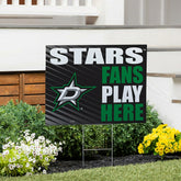 Dallas Stars Coroplast Yard Sign "Fans Play Here" - NHL Home