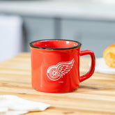 Detroit Red Wings Ceramic Camp Cup with Enamel Finish, 14oz - NHL Home