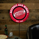 Detroit Red Wings, Metal Lite, Round - NHL