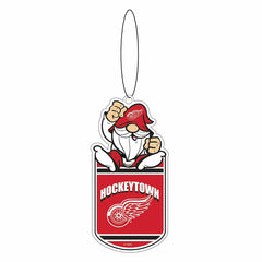 Detroit Red Wings Gift Tag Ornament, Gnome Fan - NHL Home