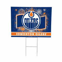 Edmonton Oilers Yard Sign, Patriotic - NHL Home
