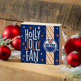 Edmonton Oilers Block, Holiday, 6x6 - NHL Home