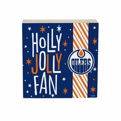 Edmonton Oilers Block, Holiday, 6x6 - NHL Home