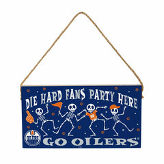 Edmonton Oilers Halloween Wood Wall Sign, 6x11 - NHL Home