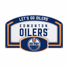 Edmonton Oilers USA Embossed Steel Wall Sign, 11" x 17" - NHL Home