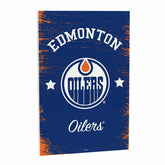Edmonton Oilers Wood Wall Sign, 16x24 - NHL Home