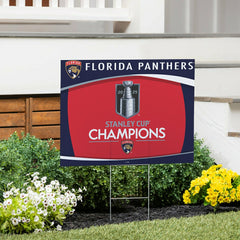 Florida Panthers, Stanley Cup 2025 Champions Cororplast Yard Sign - NHL Home