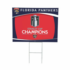 Florida Panthers, Stanley Cup 2025 Champions Cororplast Yard Sign - NHL Home