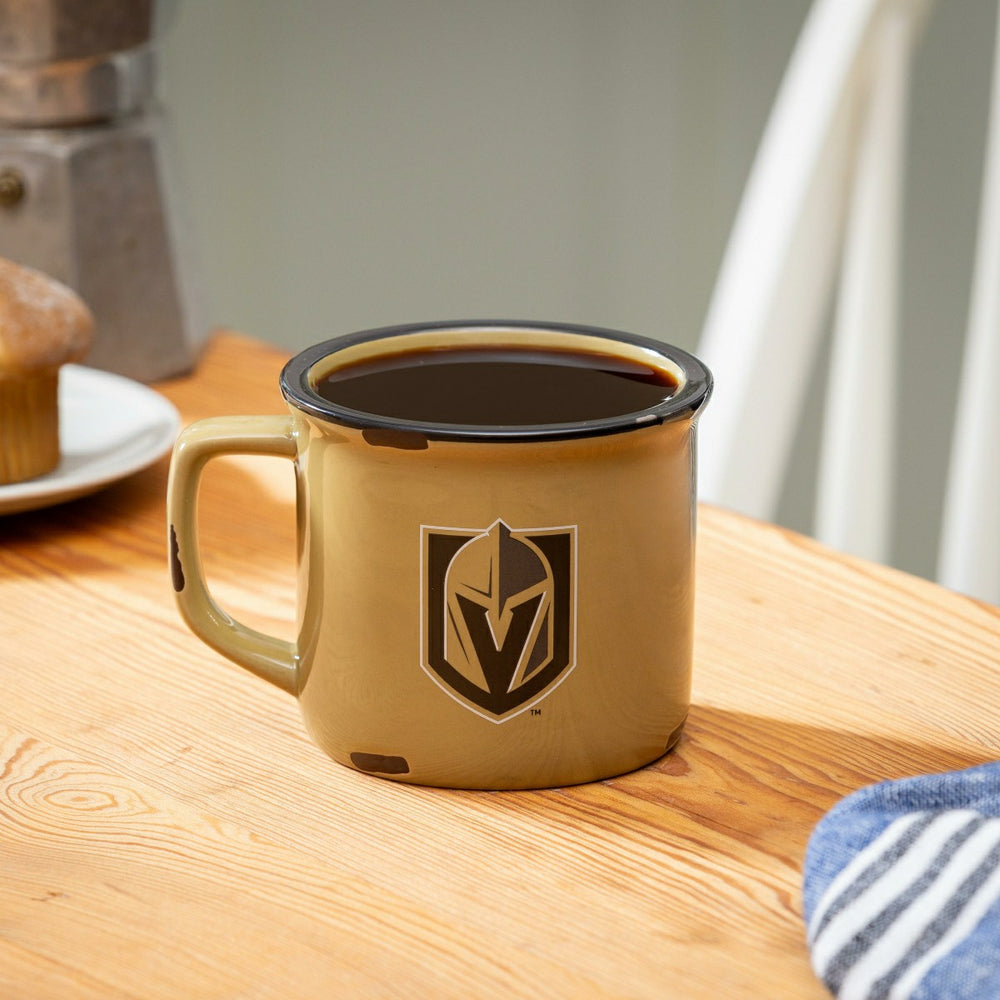 Vegas Golden Knights Ceramic Camp Cup with Enamel Finish, 14oz - NHL Home