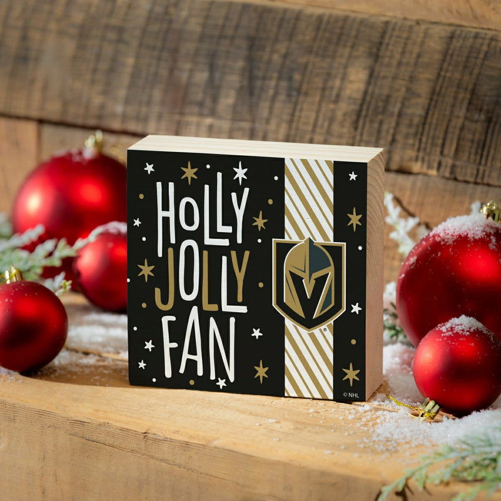 Vegas Golden Knights Block, Holiday, 6x6 - NHL Home