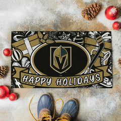 Vegas Golden Knights Holiday PVC Mat, 28"x16" - NHL