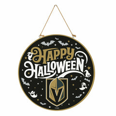 Vegas Golden Knights Halloween Round Door Décor with Hanging Rope, 18x - NHL Home