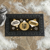 Vegas Golden Knights Holiday Flocked Coir Sassafras Switch Mat, 22"x10 - NHL