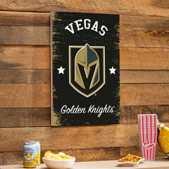 Vegas Golden Knights Wood Wall Sign, 16x24 - NHL Home