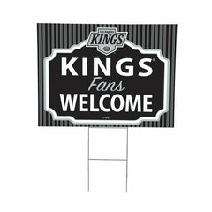 Los Angeles Kings Coroplast Yard Sign, "Fans Welcome" - NHL Home