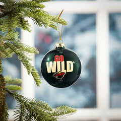 Blown Glass Ornament, Minnesota Wild - NHL Home