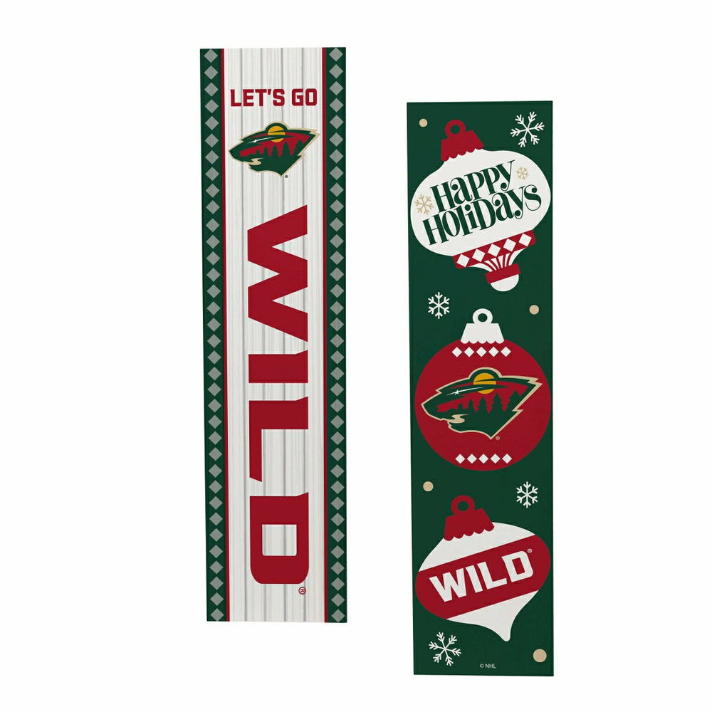 Minnesota Wild 47" Double Sided Leaner, Christmas - NHL Home