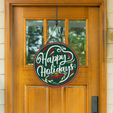 Minnesota Wild Holiday Round Door Décor with Hanging Rope, 18x18 - NHL Home