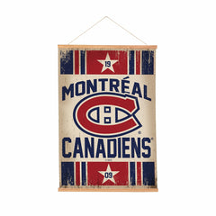 Montreal Canadiens, Canvas Wall Tapestry, Medium, 36x24 - NHL Home