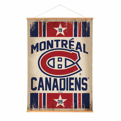 Montreal Canadiens, Canvas Wall Tapestry, Large, 54x36 - NHL Home