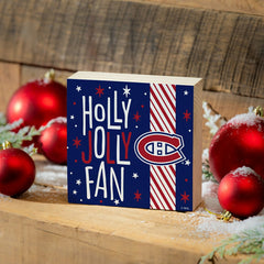 Montreal Canadiens Block, Holiday, 6x6 - NHL Home